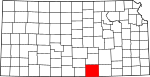 State map highlighting Sumner County