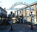 Merton Abbey Mills gate