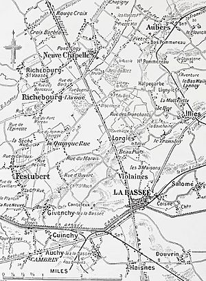 Neuve Chapelle to La Bassee, 1915