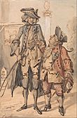 Paul Sandby - Caricature of George Bubb Dodington and Sir Thomas Robinson - Google Art Project