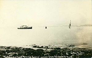 Princess Sophia wrecked near buoy