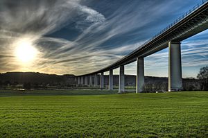 Ruhrtalbruecke-Sonnenuntergang