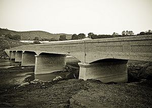 Salmon falls bridge at dawn