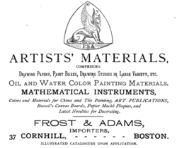 1882 Frost Adams Cornhill Boston