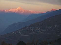 Alpenglow of valais