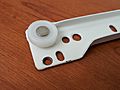 Bottom mounting wheel drawer slide rail - 50 cm - right wall mount - head