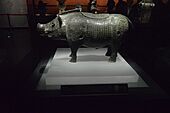 Bronze Shi (wild boar) Zun, Shang dynasty, Hunan Museum, 2018070601