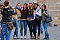 Group at Piazza del Popolo, Rome