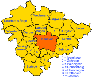 Hannover in der Region Hannover