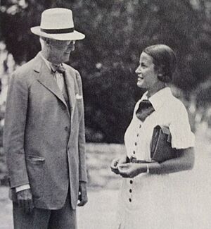 Helen Lawrenson with Bernard Baruch