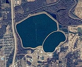 Yahola Lake seen from the ISS