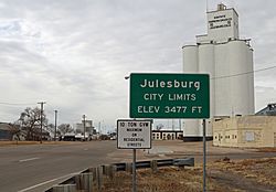 Entering Julesburg from the northeast.