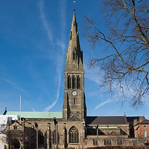 Leicester Cathedral south facade