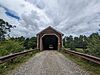 Image of the Lowes Covered Bridge from the south entrance.