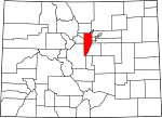 State map highlighting Jefferson County