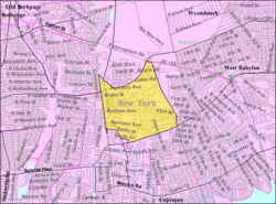 U.S. Census map of North Amityville.