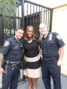 Officers at mullaly pool