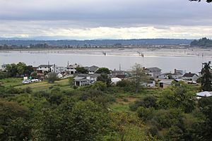 View of Priest Point, Washington from Priest Point Cemetery.