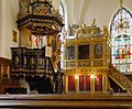 Stockholm-Tyska-Kyrkan-(Altar,Königsloge)