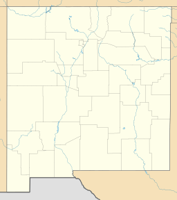 Location of Zuni Salt Lake in New Mexico, USA.