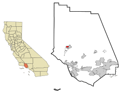 Location in Ventura County and the state of California