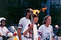 1996 Olympic Torch during the relay