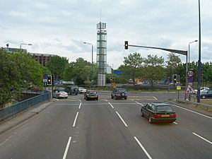 A3220 Approaching the Holland Park Roundabout - geograph.org.uk - 425195