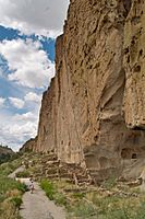 Bandelier cliff