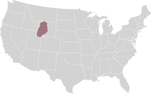 Eastern Shoshone map