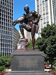 Goethe Monument Chicago, by Hermann Hahn