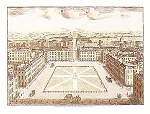 Hanover Square from Stow's London Squares (1750)