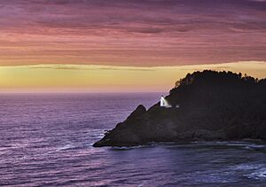 Heceta Head Light sunset