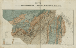 Map of Eastern Siberia