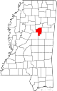 State map highlighting Choctaw County