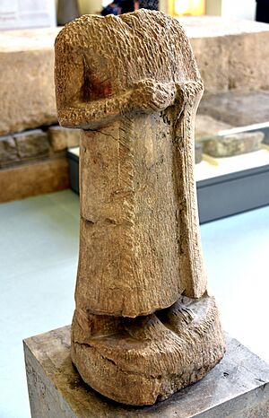 Statue of Zariqum, ruler of Assur. From the Ishtar Temple at Assur, Iraq. 21st century BCE. Pergamon Museum