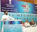 The Union Minister of Chemicals & Fertilizers and Steel, Shri Ram Vilas Paswan addressing at "India Chem 2008" Industry meet in Mumbai on June 10, 2008