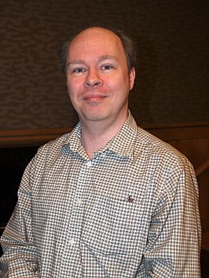 Devlin at a November 18, 2013, signing for Inside Mad at a Barnes & Noble in Manhattan