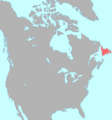 Beothuk language map