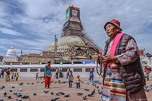 Bouddha and Devotee