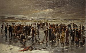 Charles Martin Hardie - Curling at Carsebreck - Google Art Project