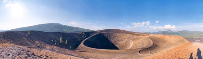 Cinder Cone Top Panorama