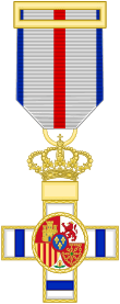 Cross of the Military Merit (Spain) - Blue Decoration.svg