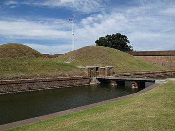 Entrance to the Demilune, Fort Pulaski National Monument, Cockspur Island, Georgia.jpg