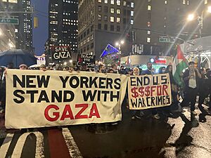 Gaza Ceasefire Now Rally NYC DSA, Oct 20, 2023