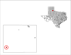 Location in Hall County (circled)