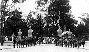 Kalinga Park Honour Gates - Day of Opening Ceremony