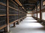 Series of woodblocks deposited in a temple