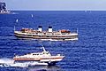 Sydney Ferry SOUTH STEYNE & Hydrofoil DEE WHY passing North Head 13 Jan 1970