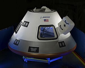 CST-100 mock-up scene