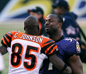 Chad Johnson and Bart Scott